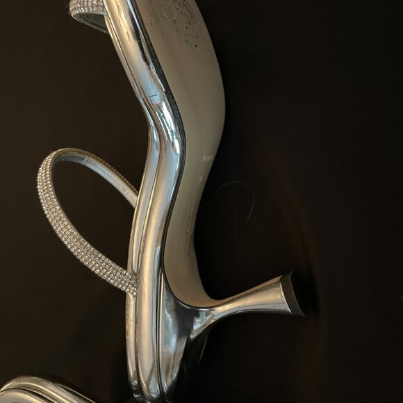 Authentic. Wangler Julio Strass Silver Sandal: Size 41 - Picture 10 of 11